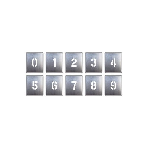 吹付け用プレート 0−9 10枚 349−06A