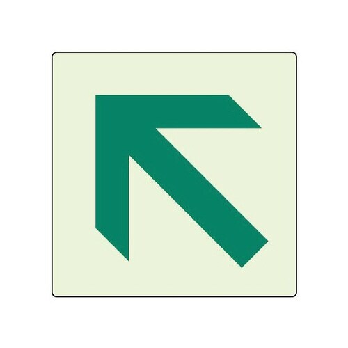 矢印ステッカー 蓄光ななめ 862−40
