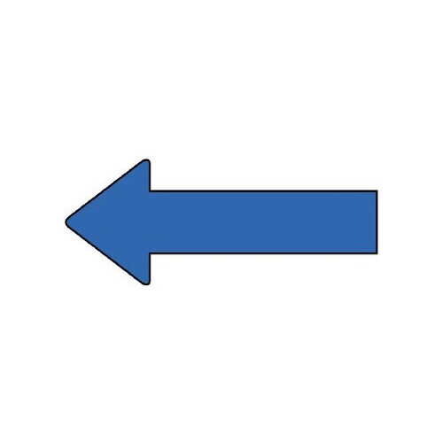 配管ステッカー 方向 青 AS−23−2SS