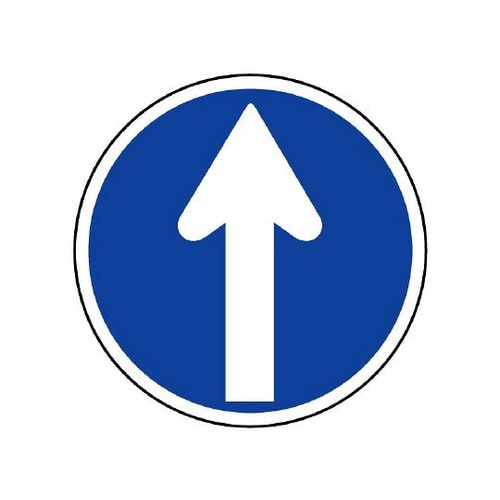 規制標識 311−C 指定方向進行禁止