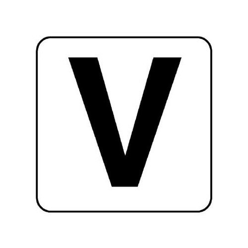 ステッカー V 小 5枚 845−80V