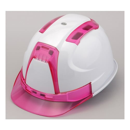 ヘルメット 白/桃 No.390F−OTPP