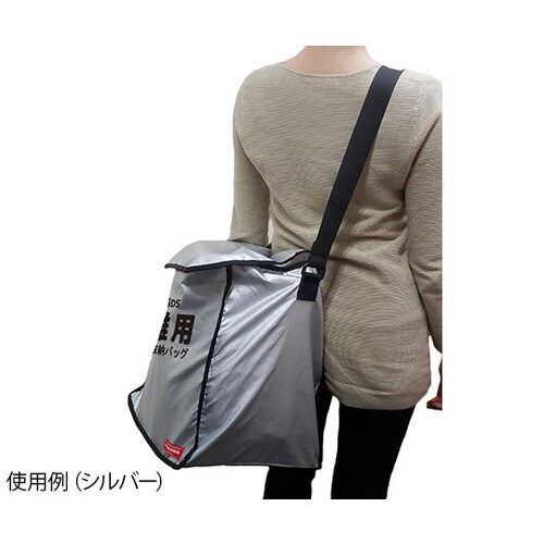 避難用キャリー収納バッグ 銀 01−118