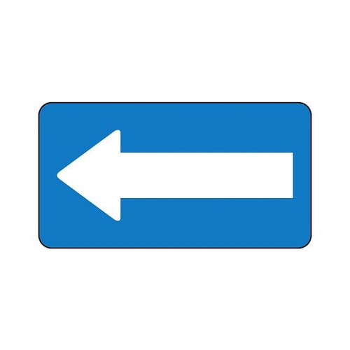 配管ステッカー 青地 白矢印 AS−1−50SS