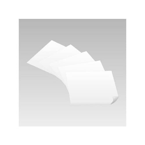 無地ステッカー 白 5枚 889−01