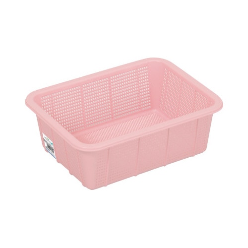 アシスト抗菌角ざる 深3型 ピンク