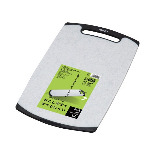 おこしやすいラバー付耐熱抗菌まな板LL