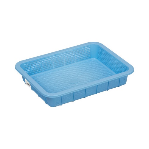 アシスト抗菌角ざる 浅2型 ブルー