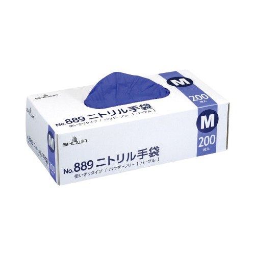 NO.889 ニトリル手袋 200枚入 Mサイズ