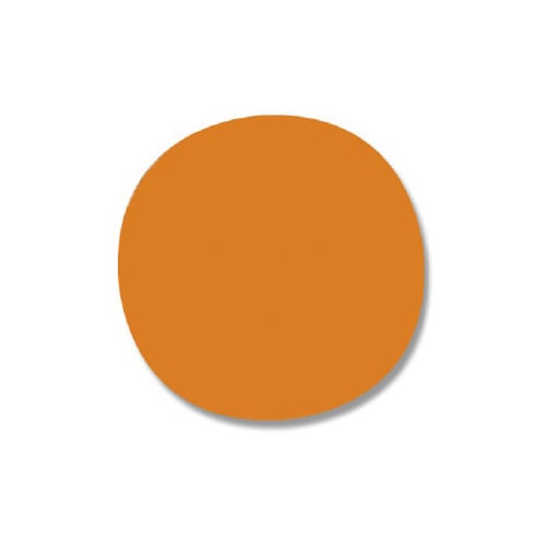 タックラベル(シール) 丸 オレンジ 18mm 3