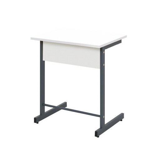 スモール研修用デスク3 幅600 L字脚 WH