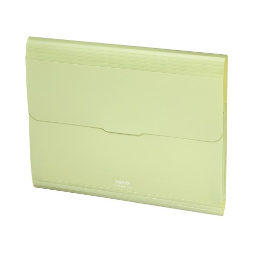 書類ファイル<ノビータ>A4・12Pリーフグリーン