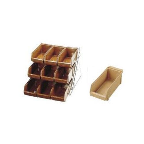 オーガナイザー 3段3列(9ヶ入)キャメル