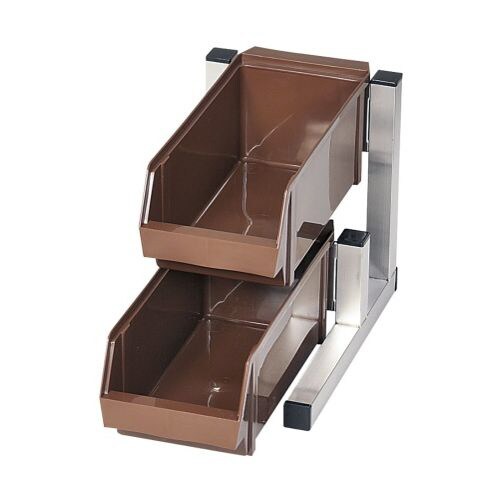 スマートオーガナイザー 2段1列 ブラウン