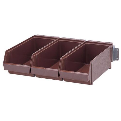 オーガナイザー3列壁掛式茶