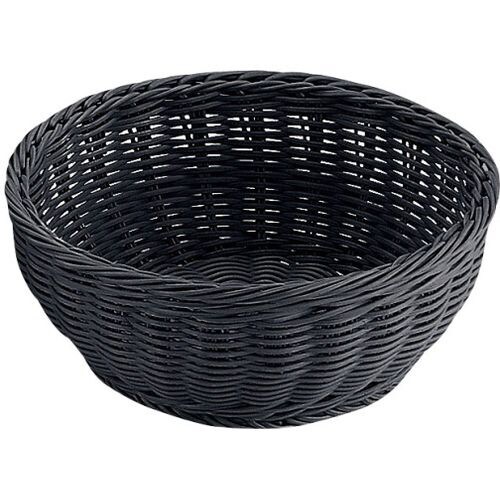 PP丸型バスケット ブラック 18型