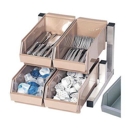 スマートオーガナイザー 2段2列 グレー