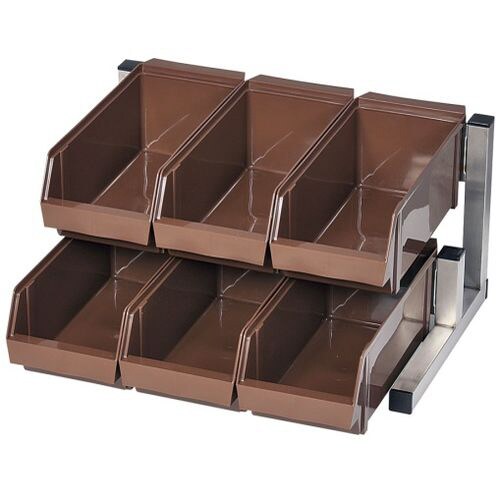 スマートオーガナイザー 2段3列 ブラウン