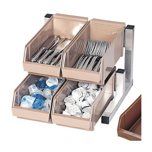 スマートオーガナイザー 2段2列 ブラウン