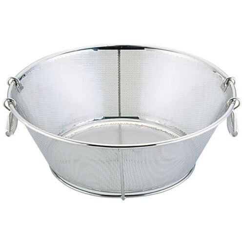 パンチング平底揚ざる (穴径Φ2.2mm)45cm