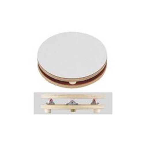 木製デコ回転台(白デコラ張) 21cm