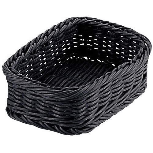 PP角型バスケット ブラック 15型