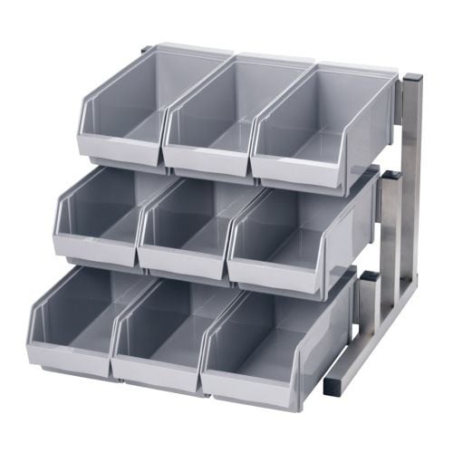 スマートオーガナイザー 3段3列 ブラウン