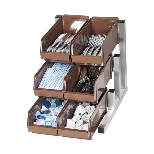 スマートオーガナイザー 3段2列 ブラウン