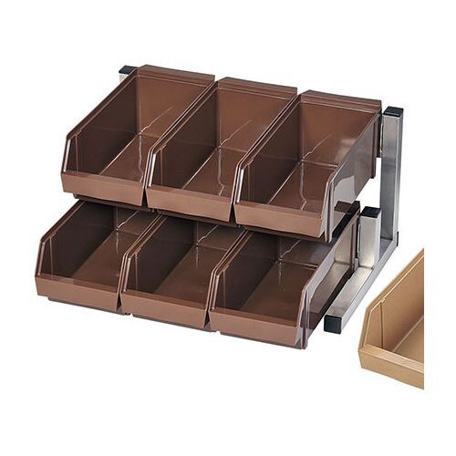 スマートオーガナイザー 2段3列 キャメル