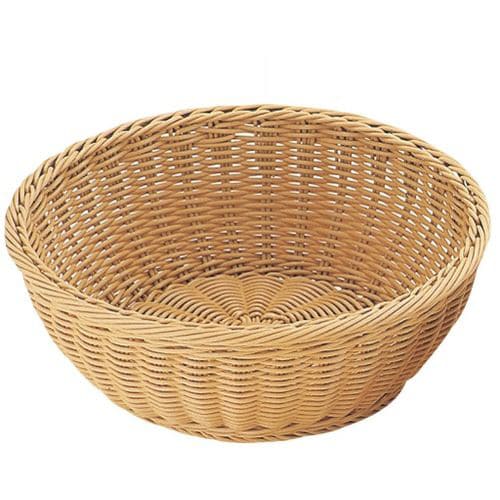 PP丸型バスケット アイボリー 30型