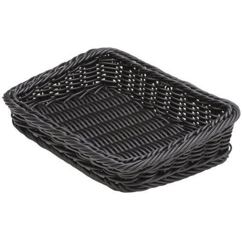 樹脂製太渕ディスプレイかご 傾斜型 小 黒