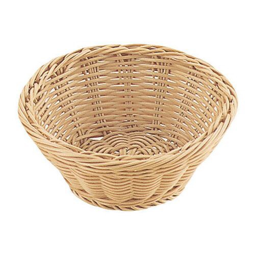 PP丸型バスケット アイボリー 18型