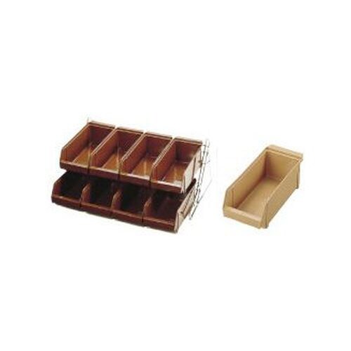 オーガナイザー 2段4列(8ヶ入)キャメル