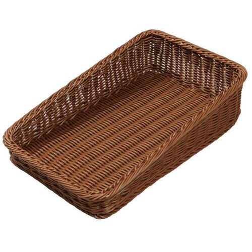PPベーカリーバスケット 斜め 25型 ブラウン