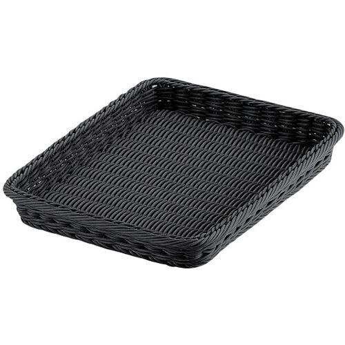 PPベーカリーバスケット 角型 ブラック 40型