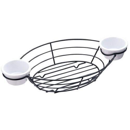 ワイヤー オーバルバスケット H711372BK