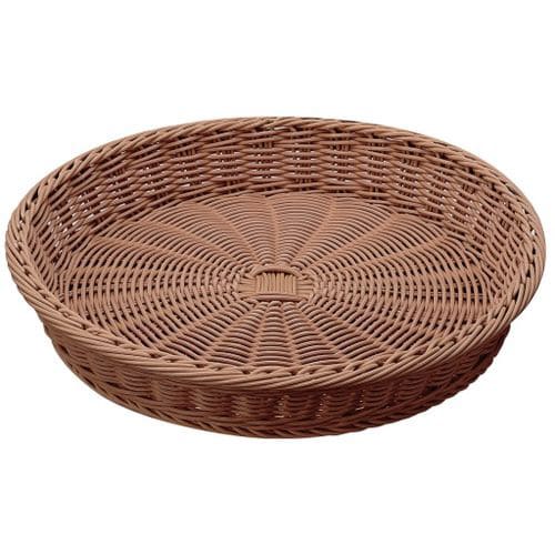 PPベーカリーバスケット 丸型 37型 ブラウン