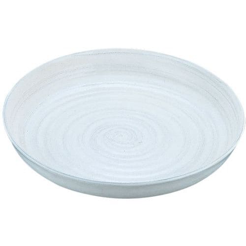 アルミ電磁用ドラ鉢 白刷毛目 尺2