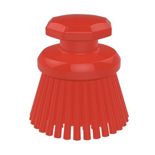 脱毛防止 丸型ハンドブラシ ハード レッド