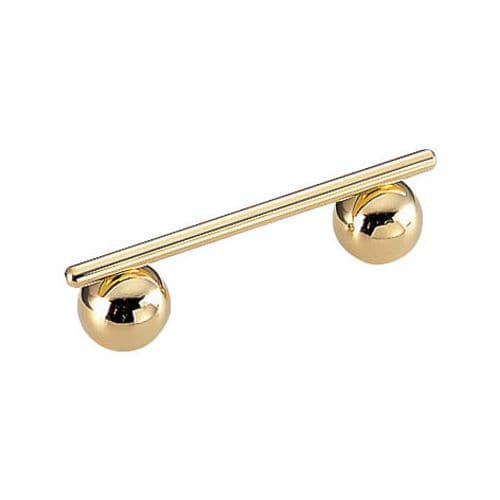 18−8ビーズ型ナイフ&フォークレスト 金仕上