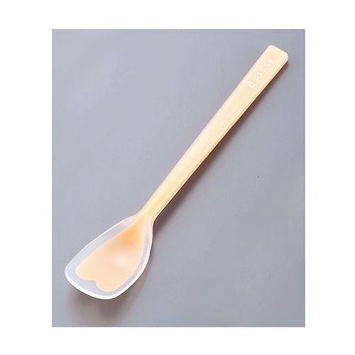 ピティスプーン シリコン一体タイプ へら型 大 橙