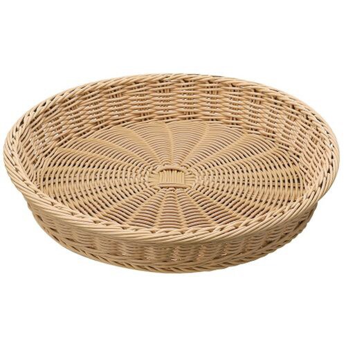 PPベーカリーバスケット 丸型 37型 アイボリー