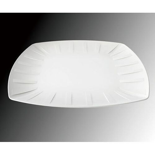 ストライプ模様 角プレート 大