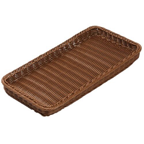 PPベーカリーバスケット 薄型 20型 ブラウン