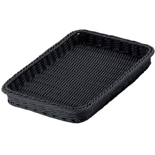 PPベーカリーバスケット 角型 ブラック 36型