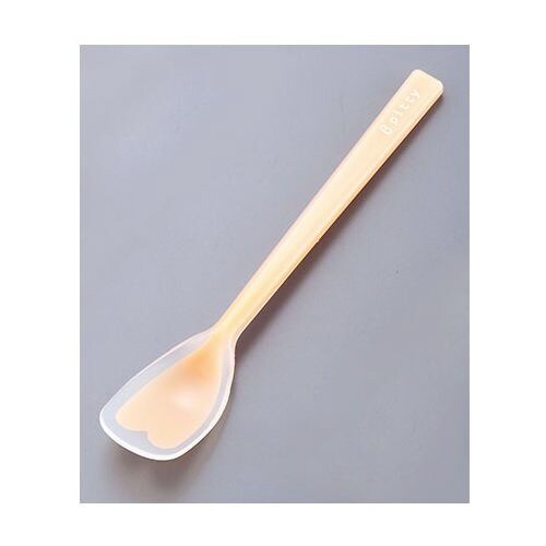 ピティスプーン シリコン一体タイプ へら型 小 橙