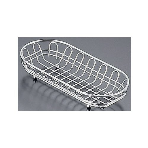 18−8ワイヤー小判カトラリーバスケット 浅型