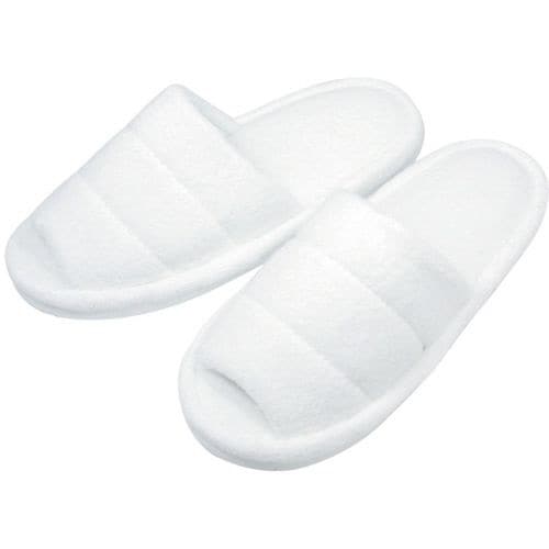 オープンパイルスリッパ 345710 ホワイト