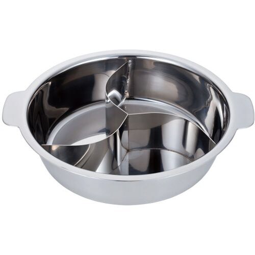 UK 18−0チリ鍋(3仕切・蓋なし) 33cm