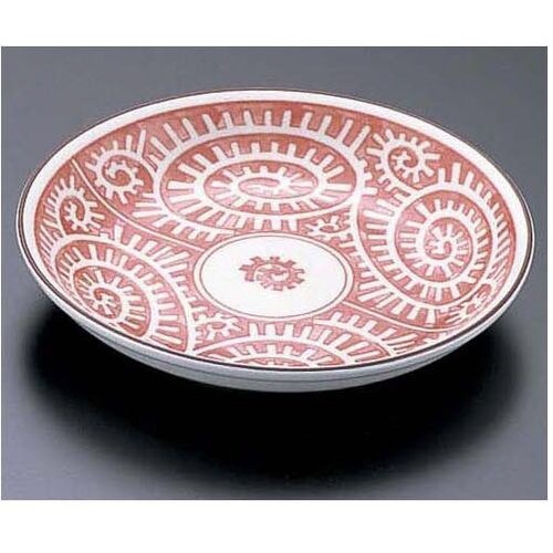 朱タコ唐草 4寸皿 T03−105